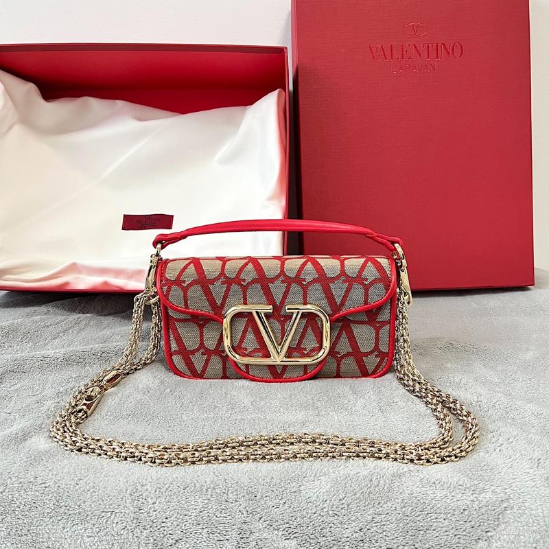 Valentino Clutches Bags VL2023S Canvas Red